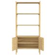Hazlemere Single Bookcase - 2 Door - Matt Lacquered
