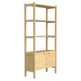 Hazlemere Single Bookcase - 2 Door - Matt Lacquered