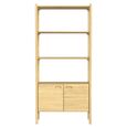 Hazlemere Single Bookcase - 2 Door - Matt Lacquered