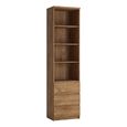 Fribo Bookcase - 3 Drawer - Narrow - Oak