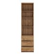 Fribo Bookcase - 3 Drawer - Narrow - Oak