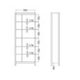Barcelona Bookcase - Jackson Hickory Oak