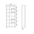 Barcelona Bookcase - White