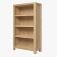 Stockholm Bookcase - Low - Oak