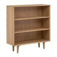 Jenson Oak Bookcase - Low