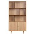 Jenson Oak Bookcase with Cupboard