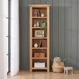 Hampshire Oak Bookcase - Narrow