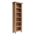 Hampshire Oak Bookcase - Narrow