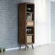 Aspen Bookcase - 1 Drawer - Narrow - Industrial - Reclaimed Wood