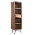 Aspen Bookcase - 1 Drawer - Narrow - Industrial - Reclaimed Wood