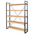 Cosmo Shelving Unit - Wide - Industrial Style - Wooden and Metal
