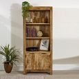 Surrey Bookcase - with Cupboard - Solid Mango Wood