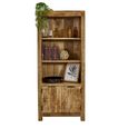 Surrey Bookcase - with Cupboard - Solid Mango Wood