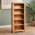 Dakota Bookcase - Open - Light Mango Wood