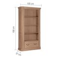 Cannes Bookcase - 1 Drawer - Timber Wood