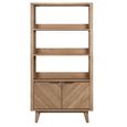 Sorrento Bookcase - 2 Door - Chevron - Elm Wood