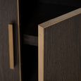 Carter Shelving Unit - 4 Door - Large - Brown - Oak and Metal