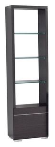 Versilia Bookcase - 1 Door LHF - Black