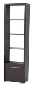 Versilia Bookcase - 1 Door RHF - Black