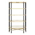 Allessi Shelving Unit - Glass and Champagne - Large