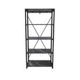 Alora Shelving Unit - Large - Marble Effect Black - Open