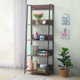 Alpena Rustic Oak Open Shelving Unit