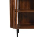 Amber Slatted Mango Wood Bookcase