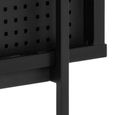 Angus Bookcase - with Cupboard - Black Melamine