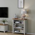 Arden Grey Painted Low Bookcase