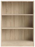 Basic Oak Effect Low Bookcase