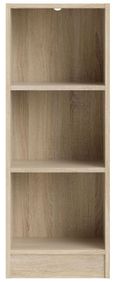 Basic Oak Effect Low Narrow Bookcase