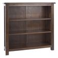 Boston Dark Wood Low Bookcase