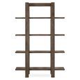 Turin Dark Oak Open Shelf Unit