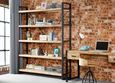 Bhuj Industrial Style Wooden Wide Shelving Unit