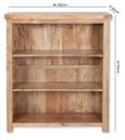 Bombay Solid Mango Wood Low Bookcase
