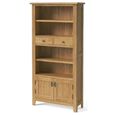 Burford Display Bookcase - with Cupboard - Oak