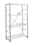 Cabell White Office Bookshelf - ABC65043-WH