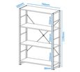 Cabell White Office Bookshelf - ABC65043-WH