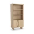 Cara Bookcase - with Cupboard - Oak
