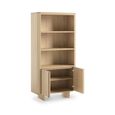 Cara Bookcase - with Cupboard - Oak