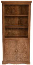 Carved Mango Wood Bookcase