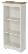 Colorado White Low Narrow Bookcase