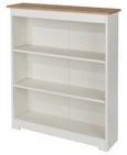 Colorado White Low Wide Bookcase