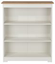 Colorado White Low Wide Bookcase