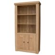 Bordeaux Bookcase - with Cupboard - Oak