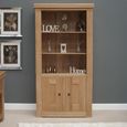 Bordeaux Bookcase - with Cupboard - Oak