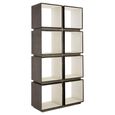 Compo Shelving Unit - Open - Silver Metal