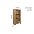 Compton Bookcase - 1 Drawer - Oak