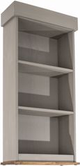 Corona Grey Mexican Pine Low Narrow Bookcase