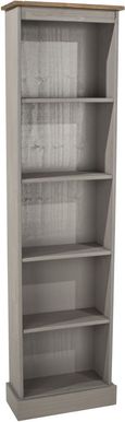 Corona Grey Mexican Pine Tall Narrow Bookcases
